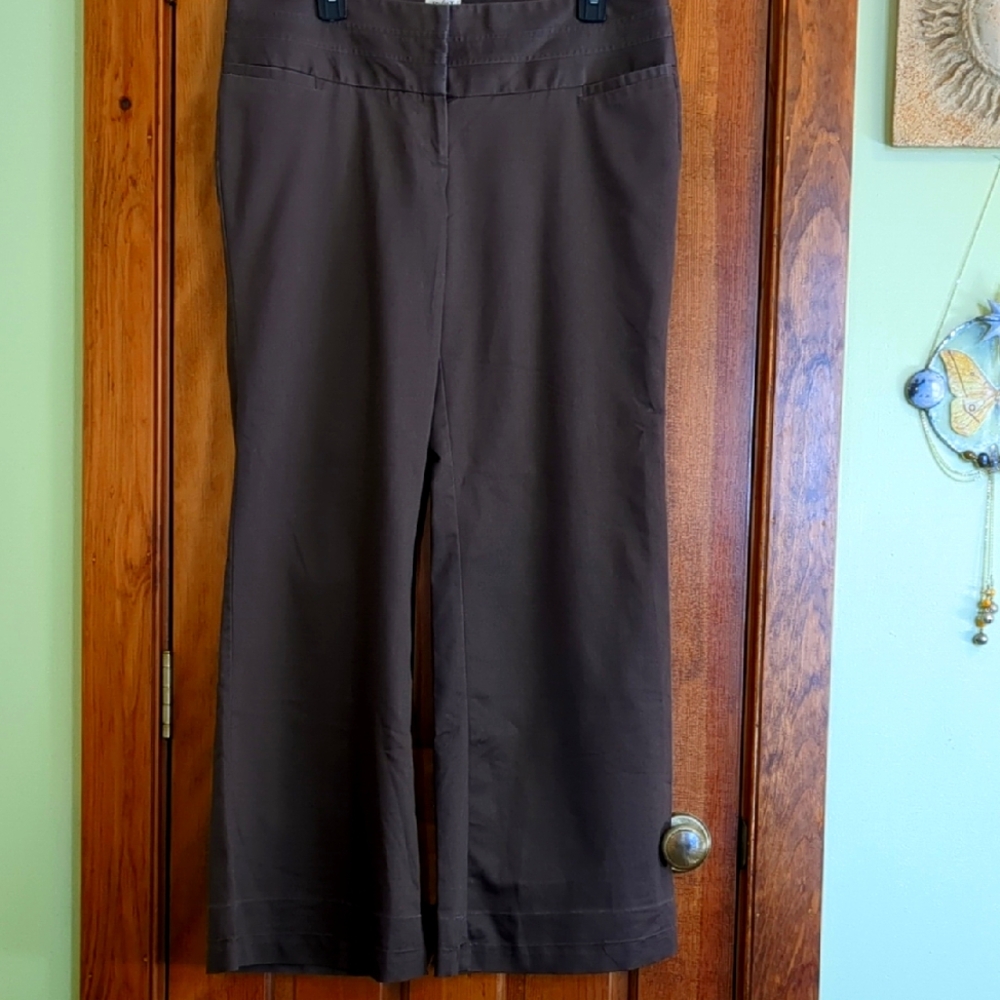 Studio Y Brown Wide-Leg Trousers